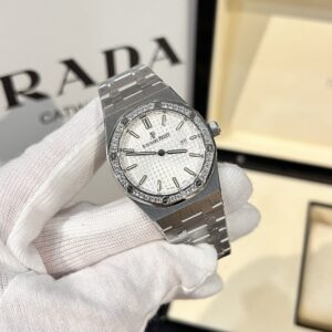 Đồng Hồ Audemars Piguet Nữ Mặt Trắng Máy Pin 33mm (4)