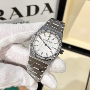 Đồng Hồ Audemars Piguet Nữ Mặt Trắng Máy Pin 33mm (4)