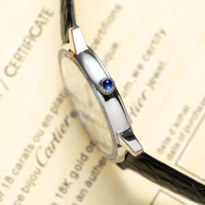 Đồng Hồ Cartier Ronde Độ Kim Cương Thiên Nhiên Nữ 36mm (1)