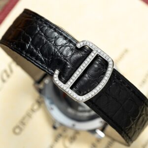 Đồng Hồ Cartier Ronde Độ Kim Cương Thiên Nhiên Nữ 36mm (1)