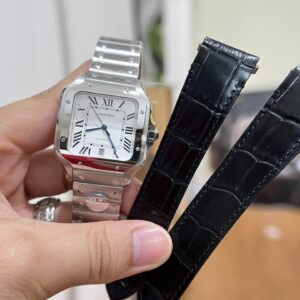 Đồng Hồ Cartier Santos WSSA0018 Replica 11 Màu Trắng 39 (3)