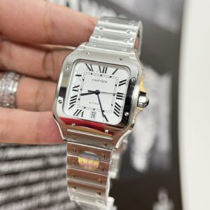 Đồng Hồ Cartier Santos WSSA0018 Replica 11 Màu Trắng 39 (4)