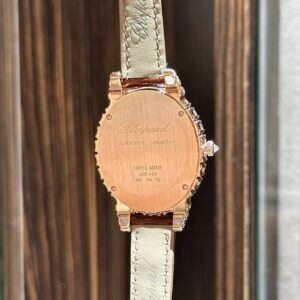 Đồng Hồ Chopard Bọc Vàng Hồng Đính Kim Cương Moissanite 36mm (5)