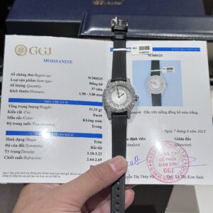 Đồng Hồ Chopard Đính Kim Cương Moissanite Màu Đen 36mm (7)