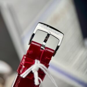 Đồng Hồ Chopard Happy Sport Mặt Đá Xoay Máy Cơ Nữ Màu Đỏ 36mm (2)