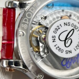 Đồng Hồ Chopard Happy Sport Mặt Đá Xoay Máy Cơ Nữ Màu Đỏ 36mm (2)
