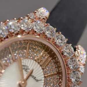 Đồng Hồ Chopard Nữ Bọc Vàng Độ Kim Cương Moissanite 34mm (3)