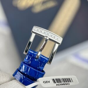 Đồng Hồ Chopard Nữ Đính Full Kim Cương Moissanite Màu Xanh 34mm (1)