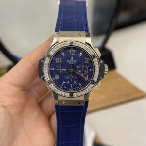 Đồng Hồ Hublot Big Bang Nam Đính Đá Màu Xanh Dương (1)