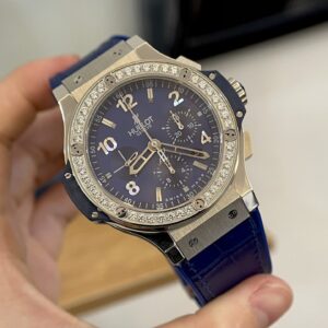 Đồng Hồ Hublot Big Bang Nam Đính Đá Màu Xanh Dương (1)
