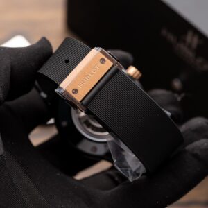 Đồng Hồ Hublot Ceramic Demi Rose Replica 11 Dây Cao Su 42mm (1)