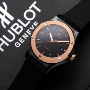 Đồng Hồ Hublot Ceramic Demi Rose Replica 11 Dây Cao Su 42mm (1)