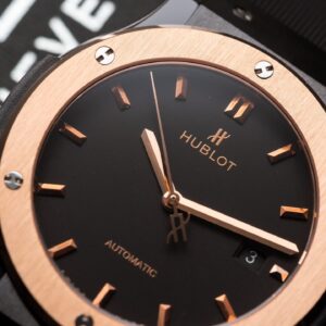 Đồng Hồ Hublot Ceramic Demi Rose Replica 11 Dây Cao Su 42mm (1)