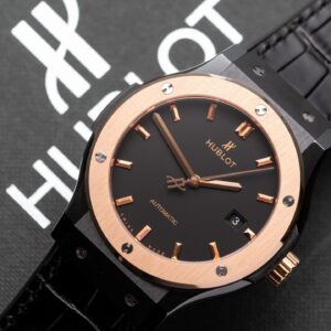 Đồng Hồ Hublot Ceramic Demi Rose Replica 11 Dây Da GSF 42mm (5)