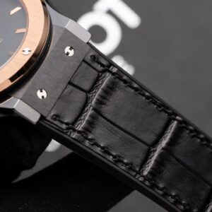 Đồng Hồ Hublot Ceramic Demi Rose Replica 11 Dây Da GSF 42mm (1)