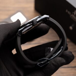 Đồng Hồ Hublot Ceramic Mặt Carbon Replica 11 Dây Cao Su GSF 42mm (1)