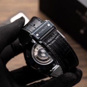 Đồng Hồ Hublot Ceramic Mặt Carbon Replica 11 Dây Da GSF 42mm (2)