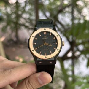 Đồng Hồ Hublot Classic Fusion Ceramic Demi Gold Carbon JJZ Factory 42mm (1)