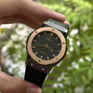 Đồng Hồ Hublot Classic Fusion Ceramic Demi Gold Carbon JJZ Factory 42mm (3)