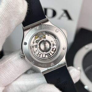 Đồng Hồ Hublot Classic Fusion Đính Kim Cương Moissanite Mặt Trắng 38mm (1)