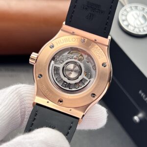 Đồng Hồ Hublot Classic Fusion King Gold Đính Kim Cương Moissanite Gray 42mm (8)