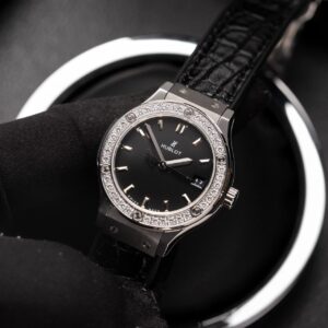 Đồng Hồ Hublot Nữ Đính Đá Máy Pin Thụy Sỹ 33mm (1)