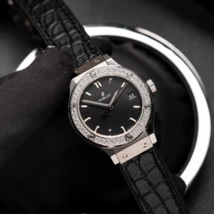 Đồng Hồ Hublot Nữ Đính Đá Máy Pin Thụy Sỹ 33mm (1)