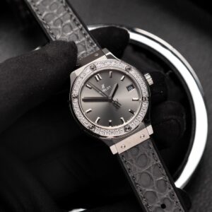 Đồng Hồ Hublot Nữ Đính Đá Máy Pin Thụy Sỹ HBF 33mm (2)