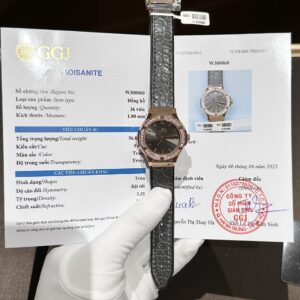 Đồng Hồ Hublot Nữ Đính Kim Cương Moissanite 33mm (1)