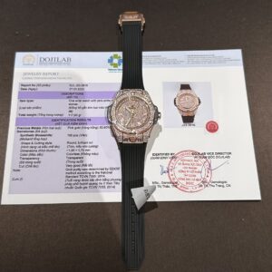 Đồng Hồ Hublot One Click Bọc Vàng Độ Kim Moissanite 39mm (1)