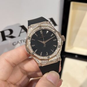 Đồng Hồ Hublot Orlinski King Gold Đính Full Đá HBF 40mm (1)