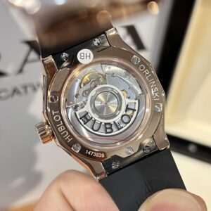 Đồng Hồ Hublot Orlinski King Gold Đính Full Đá HBF 40mm (1)