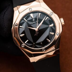 Đồng Hồ Hublot Orlinski King Gold Replica 11 Màu Đen APS 40mm (1)
