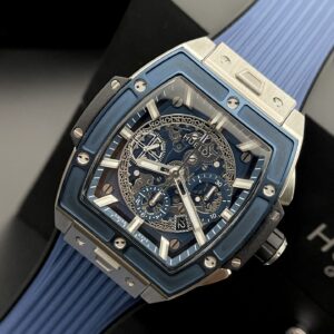 Đồng Hồ Hublot Spirit Of Big Bang Titanium Màu Xanh Dương 42mm (4)