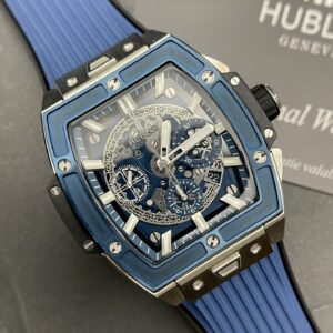Đồng Hồ Hublot Spirit Of Big Bang Titanium Màu Xanh Dương 42mm (4)