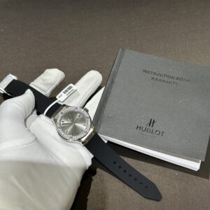 Đồng Hồ Nữ Hublot Đính Kim Cương Moissanite Máy Pin 33mm (1)