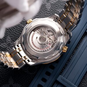 Đồng Hồ Omega Seamaster DemiGold Replica 1:1 Mặt Xanh 42mm