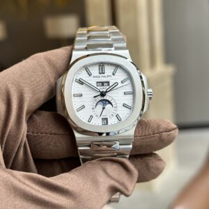 Đồng Hồ Patek Philippe 5726 Mặt Số Trắng Replica 11 PPF (1)