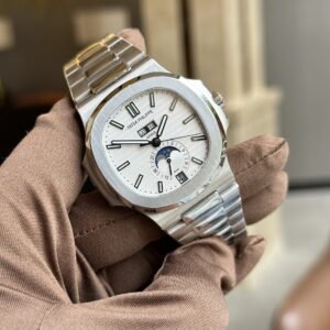 Đồng Hồ Patek Philippe 5726 Mặt Số Trắng Replica 11 PPF (1)