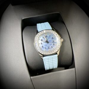 Đồng Hồ Patek Philippe Aquanaut 5072R Màu Xanh Dương Đính Đá PPF (5)