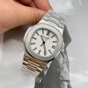 Đồng Hồ Patek Philippe Nautilus 5711 Mặt Trắng Replica 3KF 40mm (1)