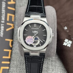 Đồng Hồ Patek Philippe Nautilus 5726 Fake 11 Nam Dây Da GRF 40mm (7)