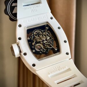 Đồng Hồ Richard Mille RM055 Ceramic Trắng ZF Factory 45mm (1)