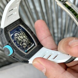 Đồng Hồ Richard Mille RM055 Full Carbon Dây Cao Su Trắng BBR 45mm (1)
