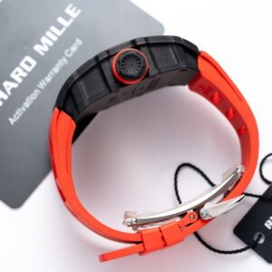Đồng Hồ Richard Mille RM35-01 Replica 11 Dây Cao Su Đỏ 45mm (2)