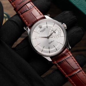 Đồng Hồ Rolex Cellini Date 50519 Dây Da Màu Nâu Rep 11 39mm (7)