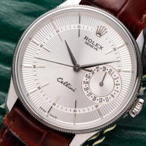 Đồng Hồ Rolex Cellini Date 50519 Dây Da Màu Nâu Rep 11 39mm (7)