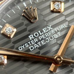 Đồng Hồ Rolex DateJust 126231 Màu Demi Mặt Xếp Gạch Xám Đậm VSF 36mm (2)