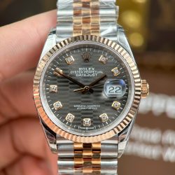 Đồng Hồ Rolex DateJust 126231 Màu Demi Mặt Xếp Gạch Xám Đậm VSF 36mm (2)