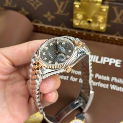 Đồng Hồ Rolex DateJust 126231 Màu Demi Mặt Xếp Gạch Xám Đậm VSF 36mm (2)